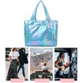 thumbnail image 3 of Bolsa De Hombro Bolso de hombro para mujer Bolso mensajero impermeable de gran capacidad (azul perla), 3 of 7