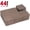 44 Pack Brown-A, variant on ARVAKOR 44 Pack Plastic Interlocking Deck Tiles, 12"x12" Waterproof Outdoor Flooring All Weather Use, Patio Floor Decking Tiles for Porch Poolside Backyard Concrete, Dark Brown