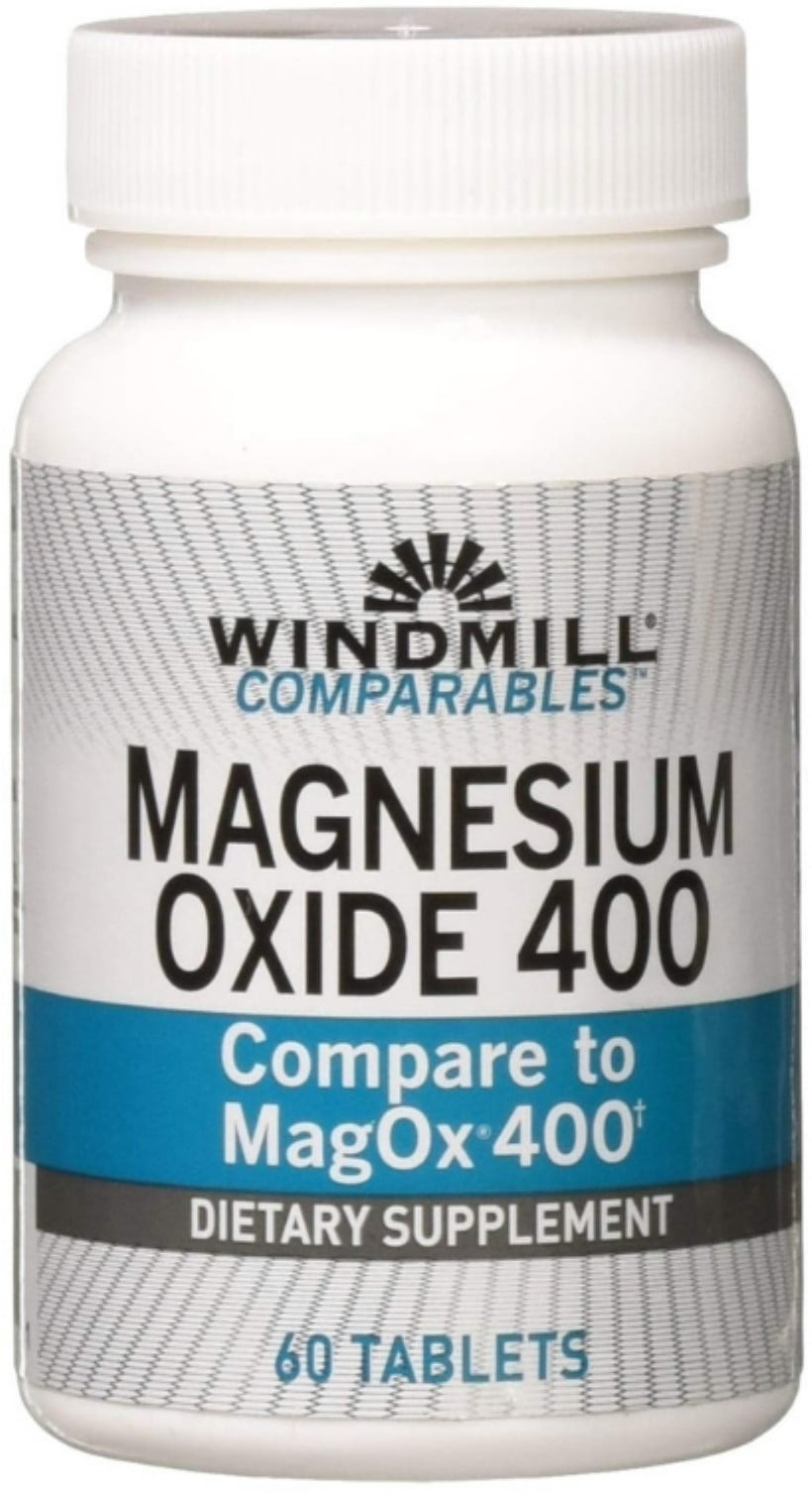 Windmill Magnesium Oxide Tb 400 mg Dietary Supplement, 60 Each (Pack