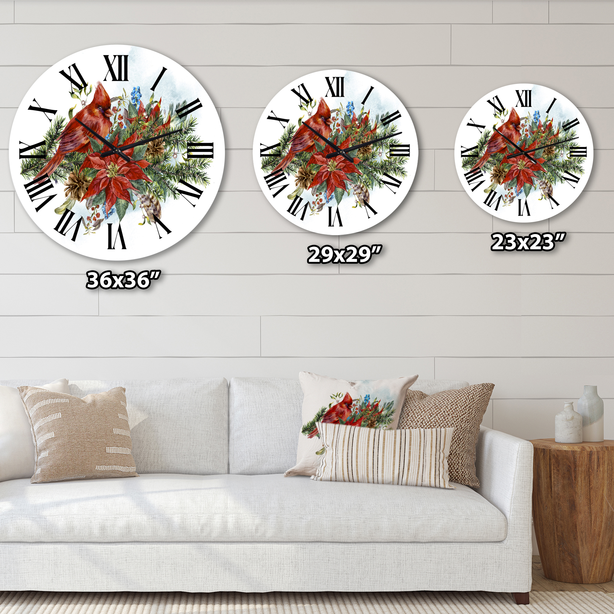 Designart 1 in Traditional Wall Clock