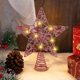 thumbnail image 4 of Adorno de árbol de Navidad brillante con luces LED, copa de árbol de estrella iluminada de 10 pulgadas para interiores y exteriores, 4 of 5