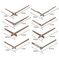 thumbnail image 6 of Riguas 2Pcs/Set Clock Pointers Solid Wood High Torque Repair Parts DIY 12/14 Inch Wall Quartz Clock Hands for Home, 6 of 8