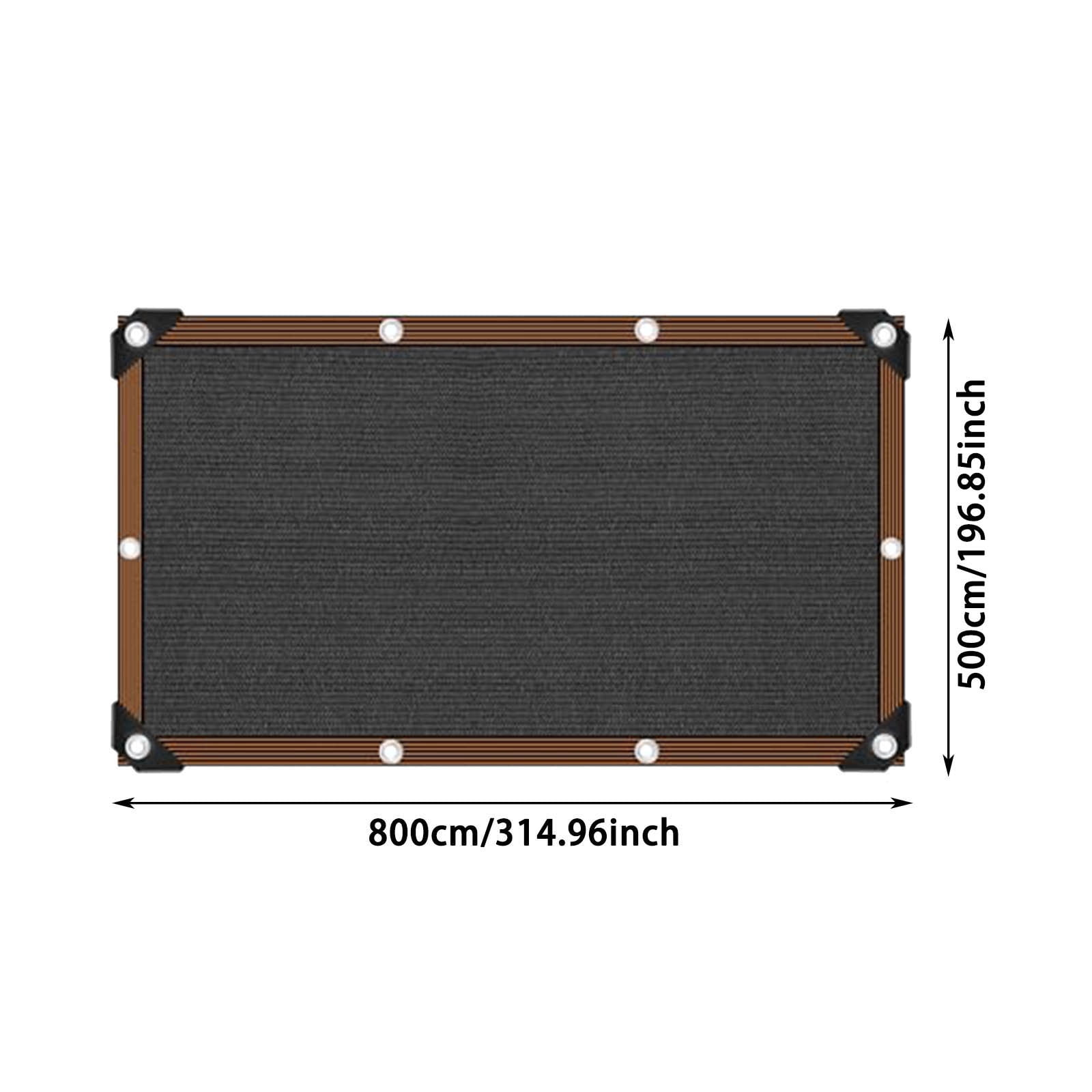 90 Percent Black Shade Cloth, Durable Mesh Tarp with Grommets, Garden Sun Shade Netting with Taped Edge for Cover, Greenhouse, Patio, Tomatoes, Chicken Coop