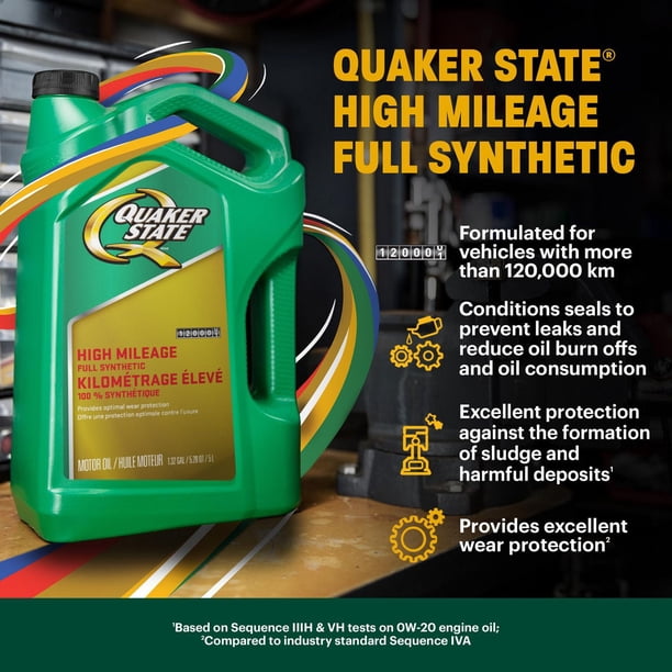 Quaker State High Mileage Full Synthetic SAE 5W-30 Motor Oil
