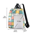 thumbnail image 3 of FORMRS Women's Travel Backpack Purse Anti-Theft Hidden Pockets Casual Shoulder Bag, Daisy Mosaic, 3 of 7
