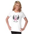 thumbnail image 3 of Support The Fight Breast Cancer Pink Womens Slim Fit Graphic Tee Brisco Brands S, 3 of 5