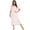 Pink, variant on Womens' Cotton Nightgown Nightshirt Ladies Victorian Sleepwear Dress Gown Pajamas Lounger