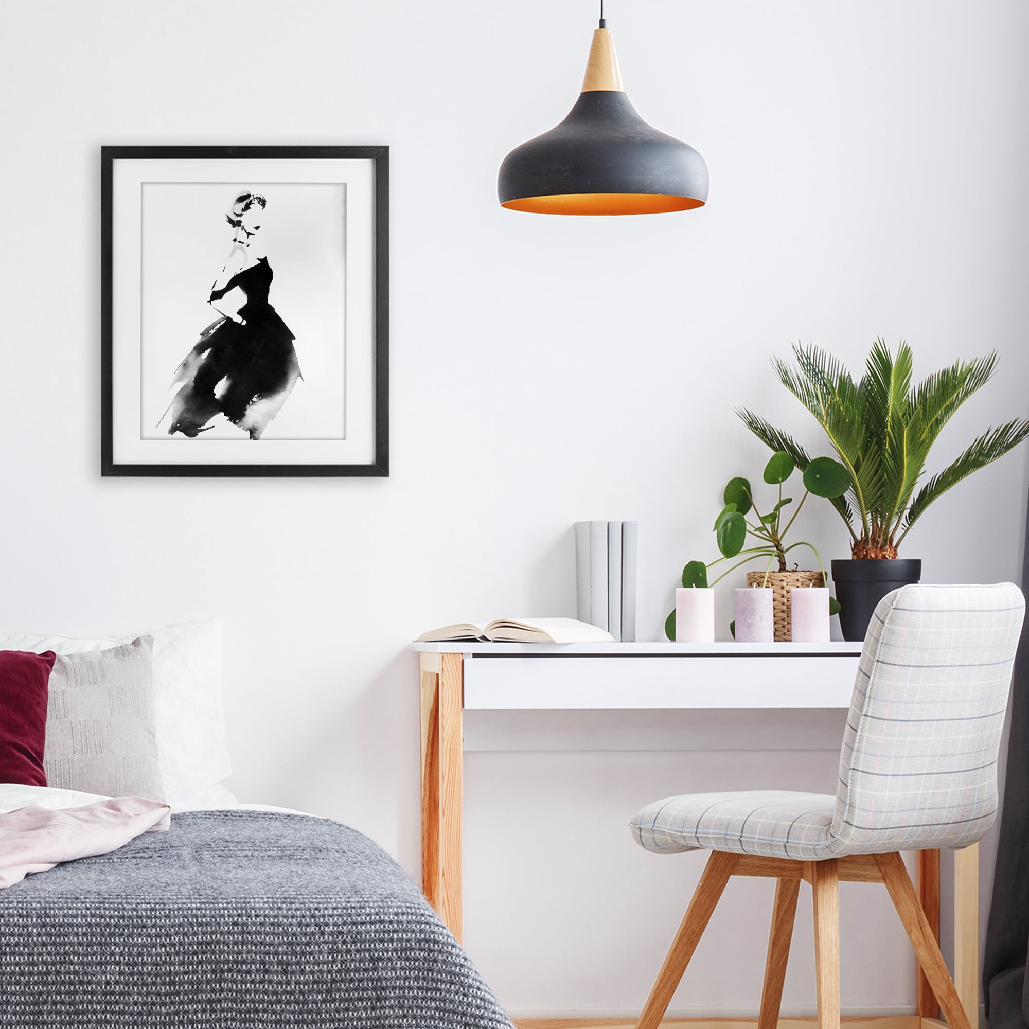 Stupell Industries Shadow Waltz Silhouette Black Framed Print Under Glass, design by Svetlana Aleynikova