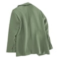 thumbnail image 7 of ClodeEU Women's Notched Lapel Open Front Lightweight Blazer,Casual Loose Office Suit Jacket Army Green,Women's Plus L, 7 of 7
