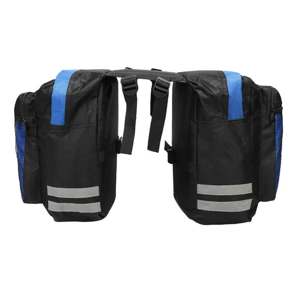 S SERENABLE Bike Cargo Pannier Rear Rack Seat Tail Trunk Saddle Bag Pouch Waterproof Blue
