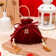 thumbnail image 1 of Typpkmm Packing Drawstring Velvet Pouch Sachet Gift Bag, 1 of 7