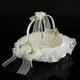 thumbnail image 3 of Cesta de boda decorativa, romántica cesta de encaje para niña de las flores, cesta de flores para boda, ultrasensible, 3 of 12