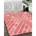 thumbnail image 3 of Ahgly Company Machine Washable Indoor Round Transitional Pastel Pink Area Rugs, 8' Round, 3 of 7