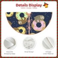 thumbnail image 3 of Sikiie Sloth with Donuts Nativity Christmas Tree Skirt, Jesus Christian Winter Holiday Tree Mat Decoration(30-48IN)36", 3 of 6