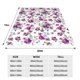 thumbnail image 3 of Fotbe Violets Flowers Manta de Franela Acolchonada con Estampado, Súper Suave y Esponjosa, Extra Grande para Sofá, Cama, Uso Todo el Año-40"x30", 3 of 7