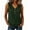 Green, variant on cocolona Summer Tank Tops for Women V Neck Sleeveless Button Shirts Casual Trendy Solid Color Blouses