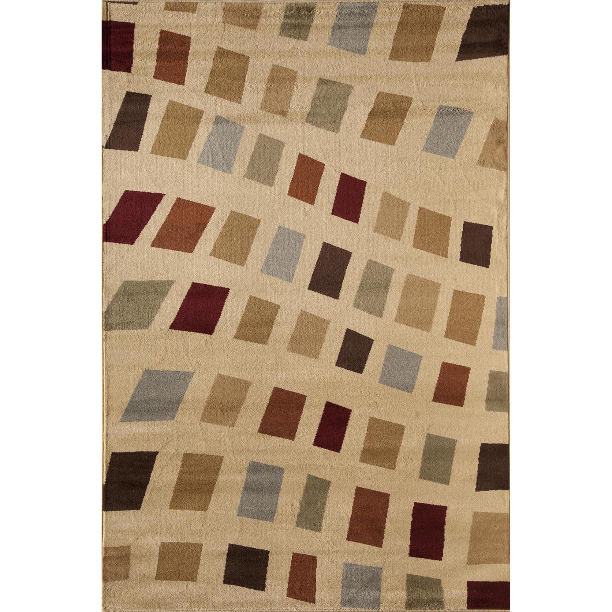 Rugs America Capri Collection Holly 6624A Contemporary Geometric Area Rug 7'10" x 10'10"