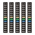 thumbnail image 2 of Bunblic 5 Pieces Aquarium Thermometer Sticker, Fish Tank Temperature Strip, Compact Professional Terrarium Water Temperature Test Vertical, 2 of 8