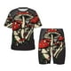 thumbnail image 1 of Balery Red Mushrooms Conjunto de Pijama Infantil de Manga Corta con Estampado – Ropa de Dormir de Algodón Suave-Small, 1 of 6