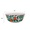 thumbnail image 6 of Mainstays by Becky G. & Alejandra Bamboo Melamine 4-Piece Serve Bowl Set, Orange & Green, 6 of 12