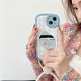 thumbnail image 1 of iPhone 11 12 13 14 Plus PRO MAX iPhone14 14Promax INS Flores Con Pulsera Funda Blanda, 1 of 3