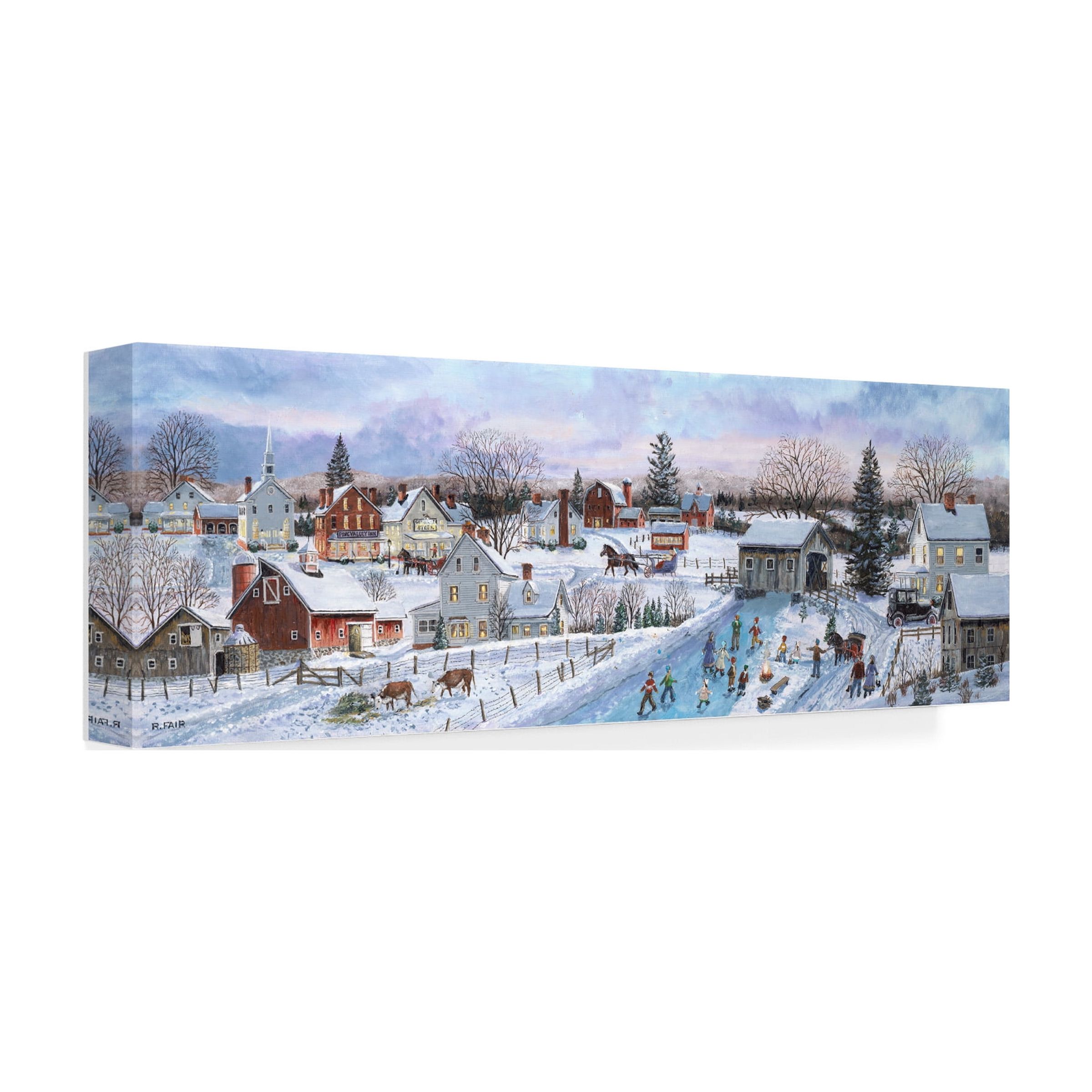 Canvas Wall Art - Bob Fair 'Pine Valley' Wall Art for Living Room, Bedroom, or Office DÃ©cor by Trademark Fine Art - 47 x 16 Inches