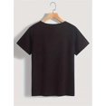 thumbnail image 2 of Camiseta gráfica "Mamá Conejita" para mujer - 100 % algodón, informal, cuello redondo, manga corta, silueta de conejo, tejido de punto cómodo, ideal para todas las estaciones. Para adultos, hombres y, 2 of 6