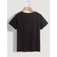 thumbnail image 2 of Women's "Mama Bunny" Graphic T-Shirt - 100% Cotton, Casual Round Neck Short Sleeve Tee with Rabbit Silhouette, Comfortable Knit Fabric, Ideal for All Seasons Tee For Adult, Men, Women, Teen, Teenager, 2 of 6