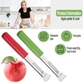thumbnail image 3 of ¡Campaña con descuento!Pelador de frutas retráctil dos en uno Extractor de núcleos de frutas Corer de pera de acero inoxidable, 3 of 5