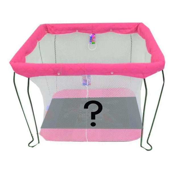 Corral de Malla para Bebé Hecho en Mexico Plegable Rosa