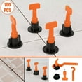 thumbnail image 1 of EGNMCR Flat Ceramic Floor Wall Construction Tools Reusable Tile Leveling System Kit Tile leveling locator, 1 of 6