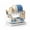 WDJ-8018-WH White, variant on Kitchenware Storage Organizer,Multifunctional Countertop Storage Rack with Knife Slots, Double-Layer Disc-Shaped Draining Rack