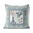 thumbnail image 5 of Amrita Sen Designs Amrita Sen Birdsong Bouquet Vase Faux Suede Accent Pillow 18" x 18", 5 of 5