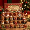 thumbnail image 3 of Christmas Advent Calendar 2026, 24-Day Highland Cow Advent Calendar,Fun 2d Acrylic Highland Cow Figurine Ornaments,Gift for Cows Lovers, 3 of 6
