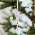 thumbnail image 5 of Christmas Acrylic Crystal Pendant Decorations for Tree, Wreath & Home – Set of 3 Elegant Hanging Ornaments with Pearl Beads, Perfect Holiday & Year-Round Decor, 5 of 5