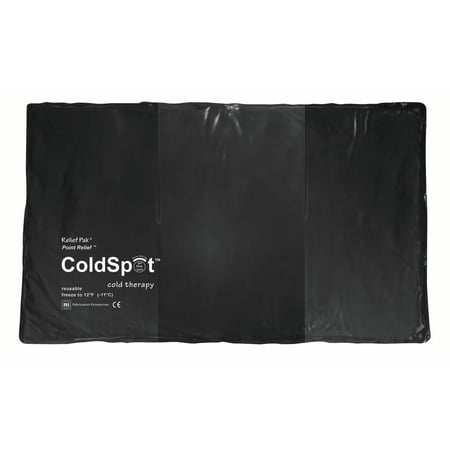 Relief Pak\xc2\xae ColdSpot\xe2\x84\xa2 Black Urethane Pack - oversize - 11" x 21" - Case of 12