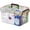 transparent color, variant on Clear Two Tier Medicine Storage Box Large Capacity First Aid Organizer with Lockable Latches and Handle for Home Kitchen Bathroom