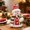 multicolor#43, variant on Christmas Santa Claus Figurine with Skis & Shovel, Knitted Fabric Standing Doll Tabletop Ornament for Home Mantel Holiday Decor A