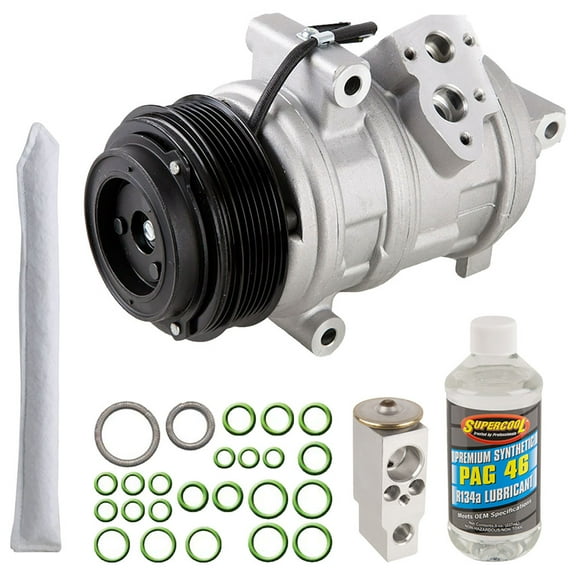 AC Compressor & A/C Kit For Ford Edge Lincoln MKX 2007-2010 - Includes Drier Filter, Expansion Valve, PAG Oil & O-Rings - BuyAutoParts