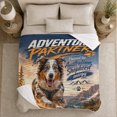 thumbnail image 5 of Dog Portrait Colorful Pet Artwork Playful Graphic Style Dog Lovers Colorful Pet Portrait Warm Flannel Blanket, Pet Adoption Gift for Living Room and Bedroom Home Decor, 5 of 9