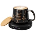 thumbnail image 1 of Calentador de tazas de café Bsigo You are Awesome de 14 onzas con taza de cerámica, 1 of 7