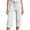White, variant on Bloomae Fashion Womens Corduroy Capris Loose Fit Casual Drawstring Elastic High Waist Wide Straight Leg Capri Pants Loose Comfy Cropped Lounge Trousers with Pockets