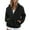 Black, variant on Uooqdmx Fleece Jacket Women, Sherpa Jacket Women, Zip Up Jackets for Women, Fuzzy Winter Warm Zip Up Soft Outerwear, Teddy Jacket Women, Black XXL
