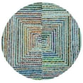 thumbnail image 2 of Safavieh Nantucket Teal Contemporary Rug - Round 4', 2 of 2