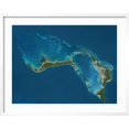 thumbnail image 2 of Art.com Grand Bahama and Abaco Islands, Bahamas, Satellite Image Photographic Print, White Frame Wall Art, 29" x 23", 2 of 5