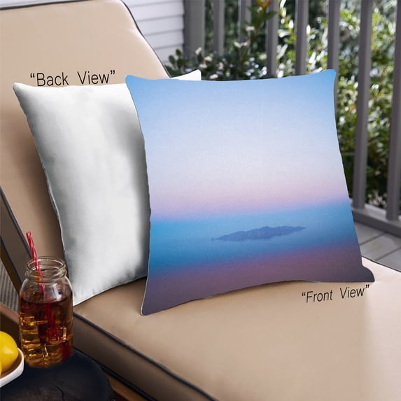 Ahgly Company Color Focus Color Gradient Outdoor Throw Pillow, 18 inch by 18 inch