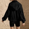 thumbnail image 6 of Vmvidoty Women's Athletic Jackets High Collar Thin Zipper Windbreaker Jacket with Pockets Lightweight Windproof Outerwear for Walking Black L, 6 of 9