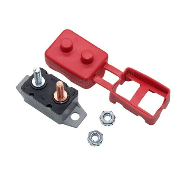 10-50A Amp 12V Circuit Breaker & Cover Dual Battery Fuse Automatic Auto Reset AR-40A