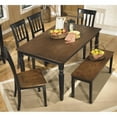 thumbnail image 2 of Ashley Owingsville 6 Piece Dining Set with Bench in Black and Brown, 2 of 2