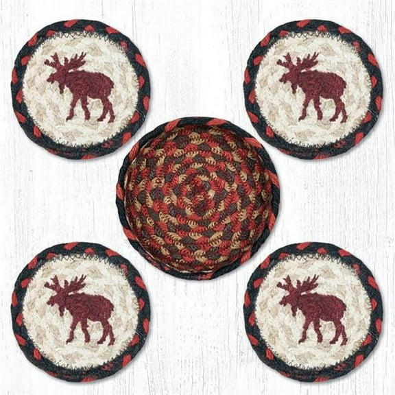 Capitol Importing  5 in. Moose Coaster Rugs Rug